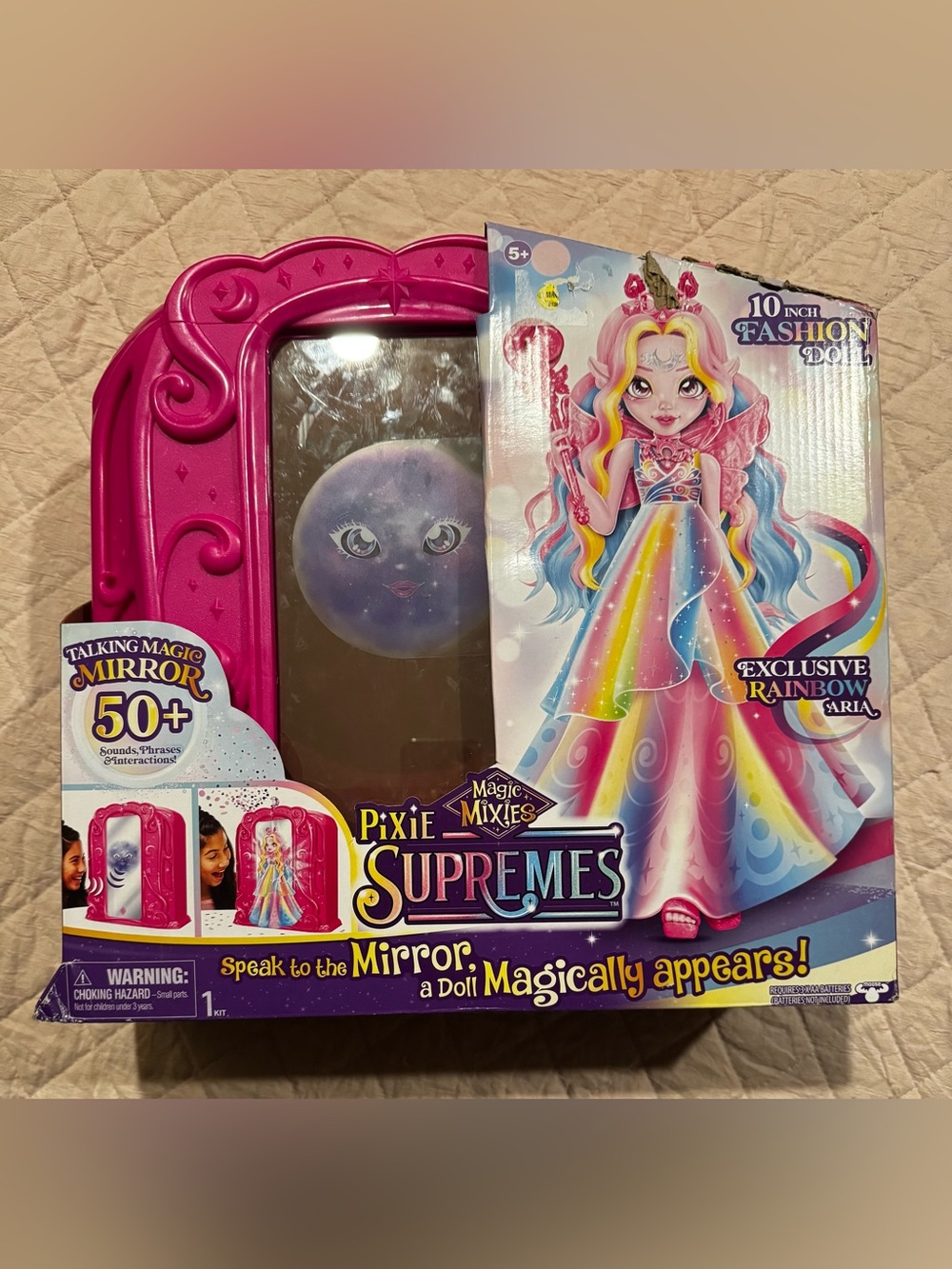 Magic Mixie Supremes Magic Mirror Rainbow Doll - Pink